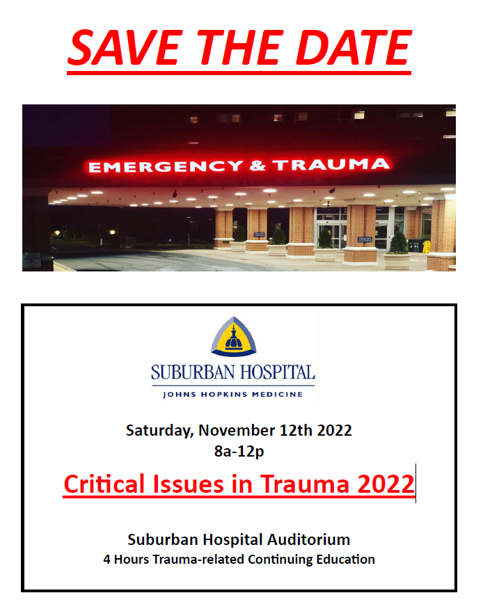 STD - Suburban Trauma Conference Fall 2022