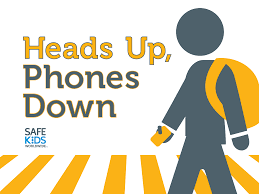 pedestrian safety heads up phones down